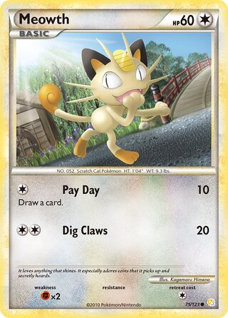 Meowth, Überraschungskalender 075/123