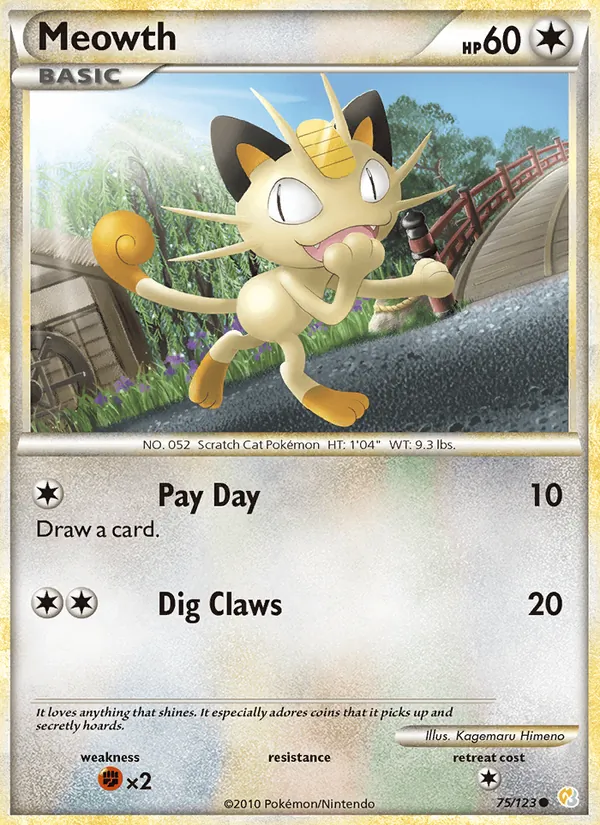 Meowth, HeartGold & SoulSilver 075/123