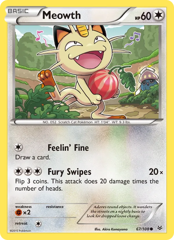 Meowth, Roaring Skies 067/108