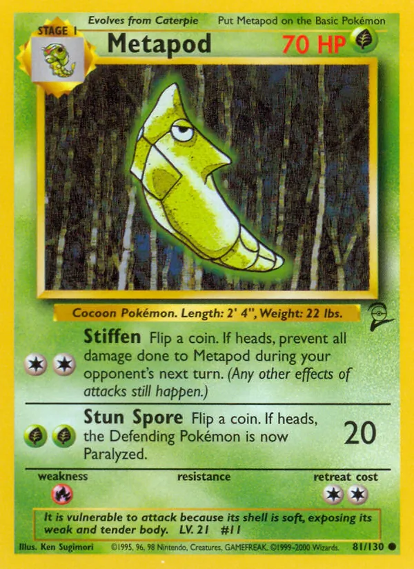 Metapod, Base Set 2 081/130
