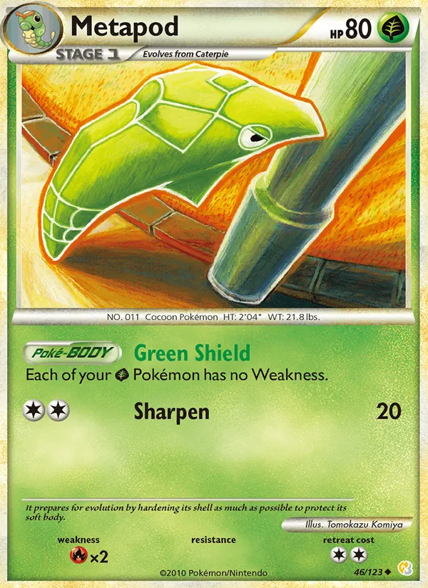 Metapod, HeartGold & SoulSilver 046/123