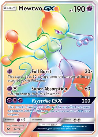 Mewtwo GX, Shining Legends 076/073