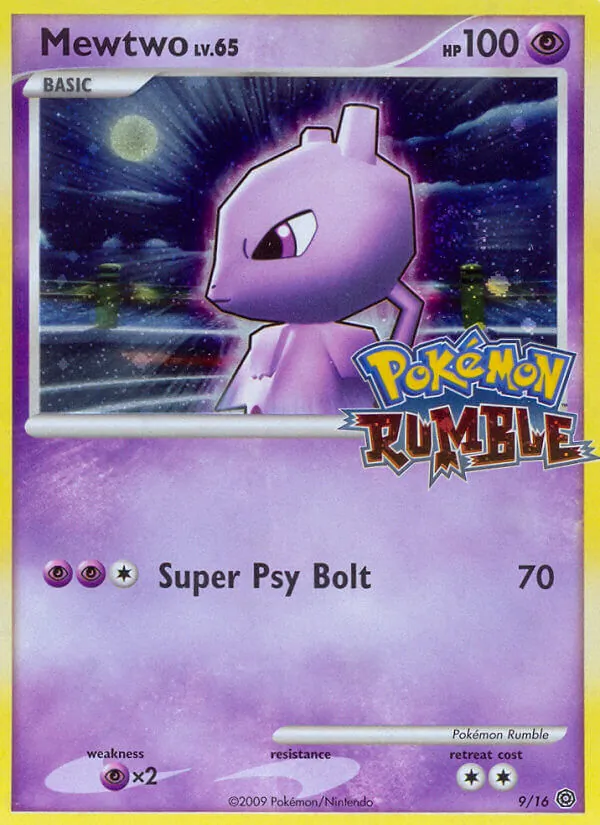 Mewtwo, Pokémon Rumble 009/016