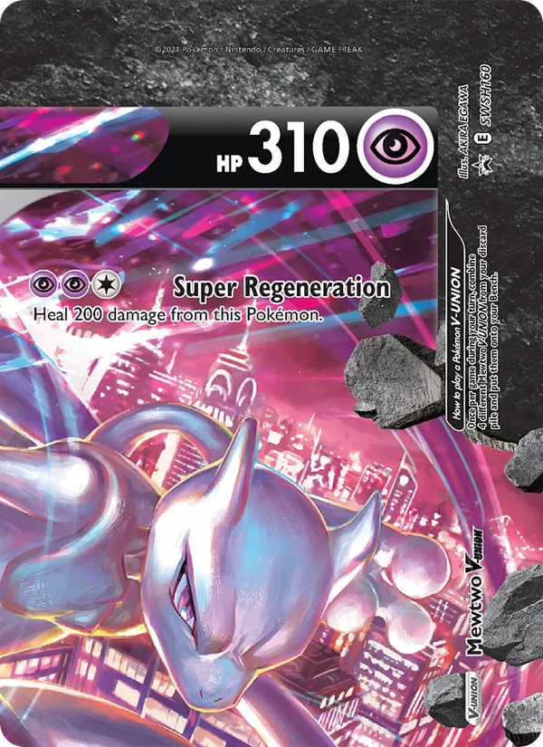 Mewtwo V-UNION, SWSH Black Star Promos SWSH160/307