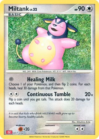 Miltank, Pokémon TCG Classic (Charizard) 017/034