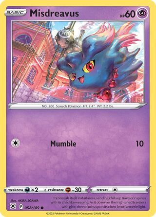 Misdreavus, Trick or Trade 2022 058/189