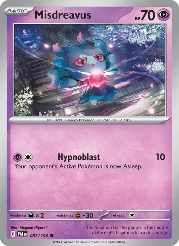 Misdreavus, Paldea Evolved 087/193