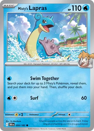 Misty's Lapras, Destined Rivals 050/182