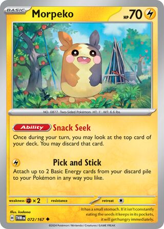 Morpeko, Play! Pokémon Prize Pack Series Six 072/167