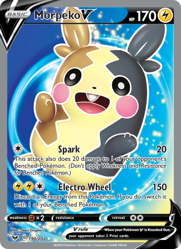 Morpeko V, Sword & Shield 190/202