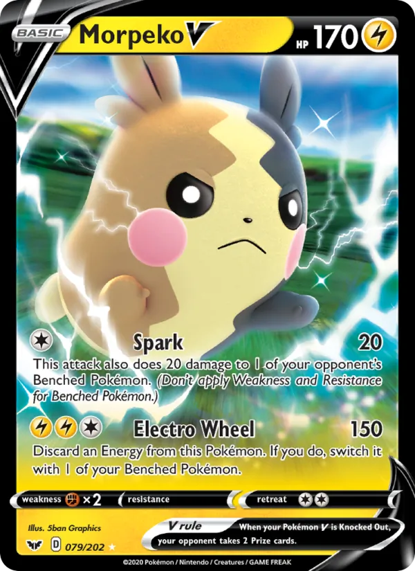 Morpeko V, Sword & Shield 079/202