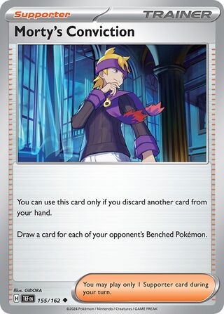 Morty's Conviction, Play! Pokémon Prize Pack Series Five 155/162
