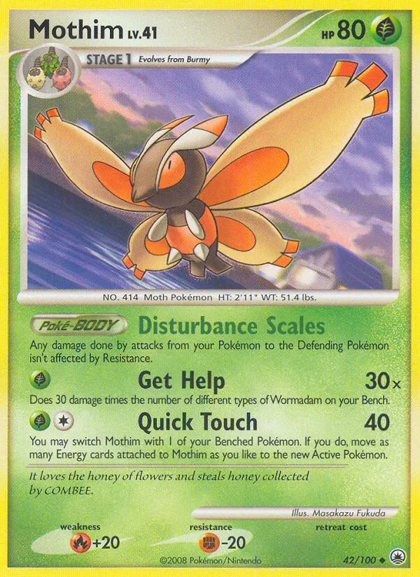 Mothim, Majestic Dawn 042/100