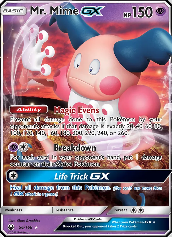 Mr. Mime GX, Celestial Storm 056/168