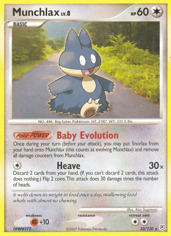 Munchlax, Diamond & Pearl 033/130