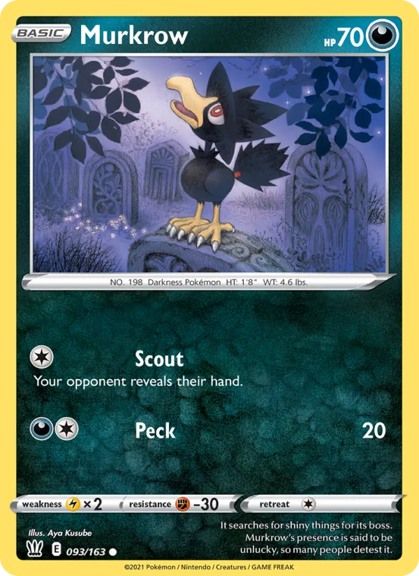 Murkrow, Battle Styles 093/163