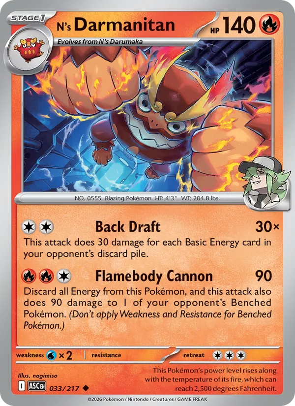 N's Darmanitan, Ascended Heroes 033/217