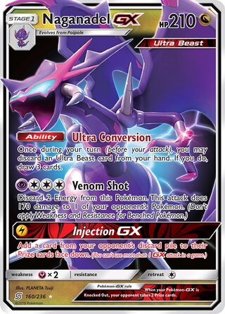 Naganadel-GX, WC Deck 2019 (Mind Blown) 160/236