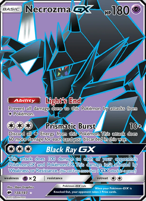 Necrozma GX, Burning Shadows 134/147