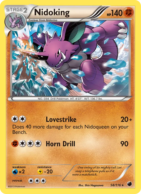 Nidoking, Plasma Freeze 058/116