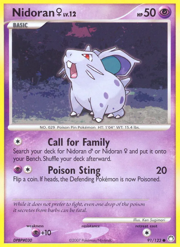 Nidoran♀, Mysterious Treasures 091/123