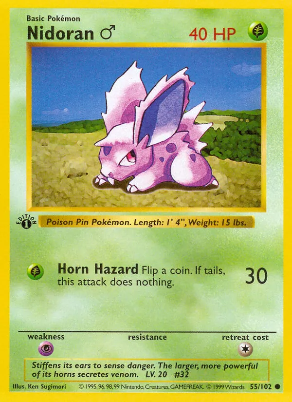 Nidoran♂, Base 055/102