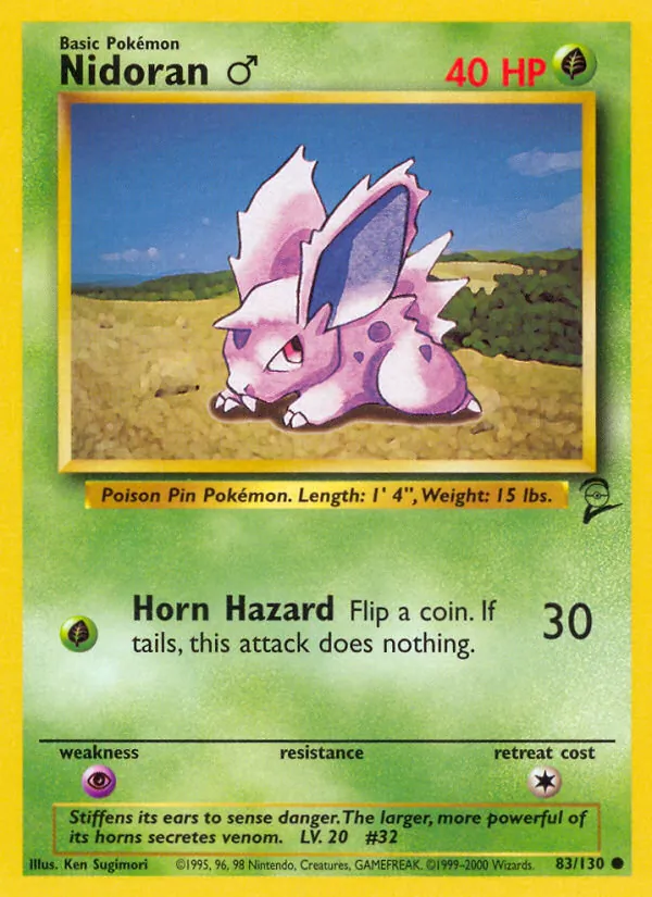 Nidoran♂, Base Set 2 083/130