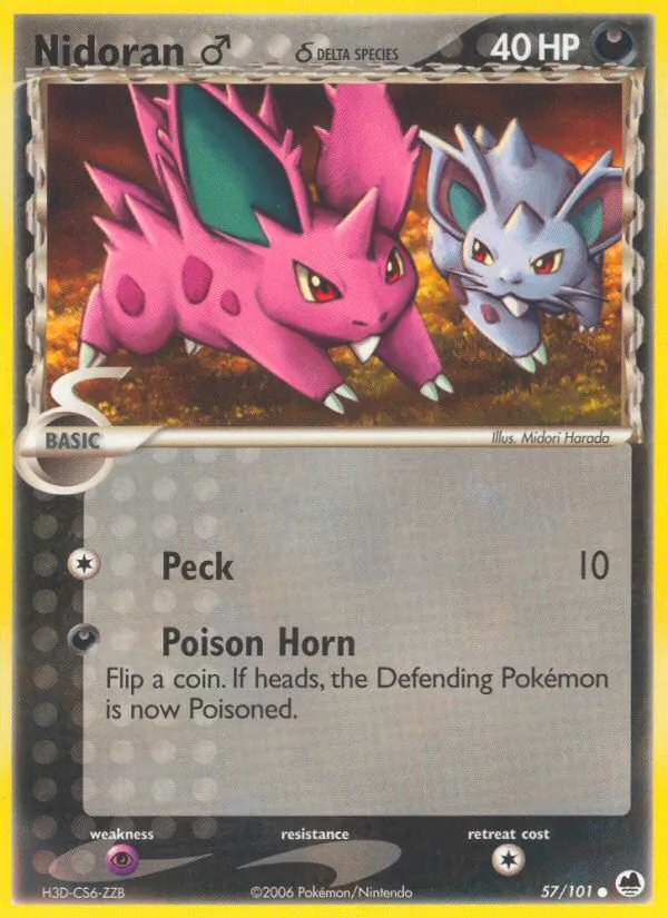 Nidoran♂ δ, Dragon Frontiers 057/101
