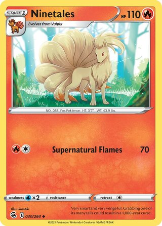 Ninetales, Battle Academy 2022 (Cinderace) 030/264