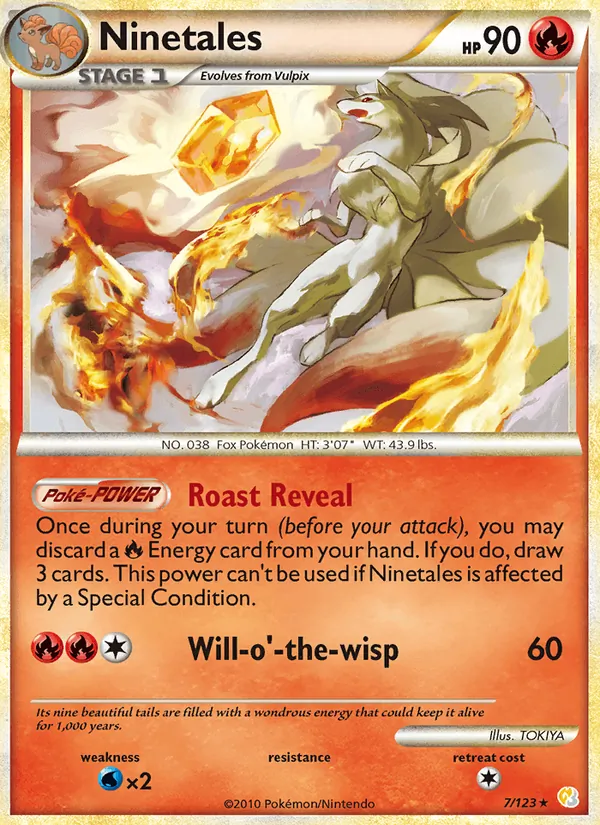 Ninetales, HeartGold & SoulSilver 007/123