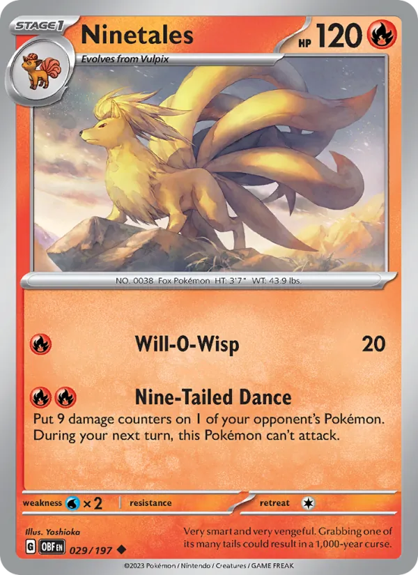 Ninetales, Obsidian Flames 029/197