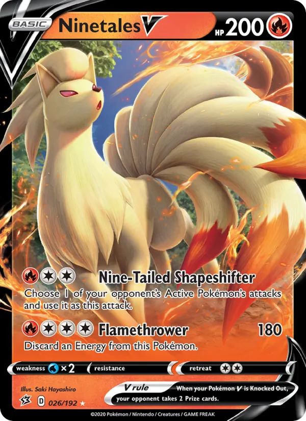 Ninetales V, Rebel Clash 026/192