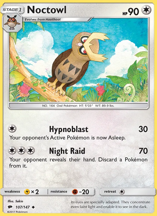 Noctowl, Burning Shadows 107/147