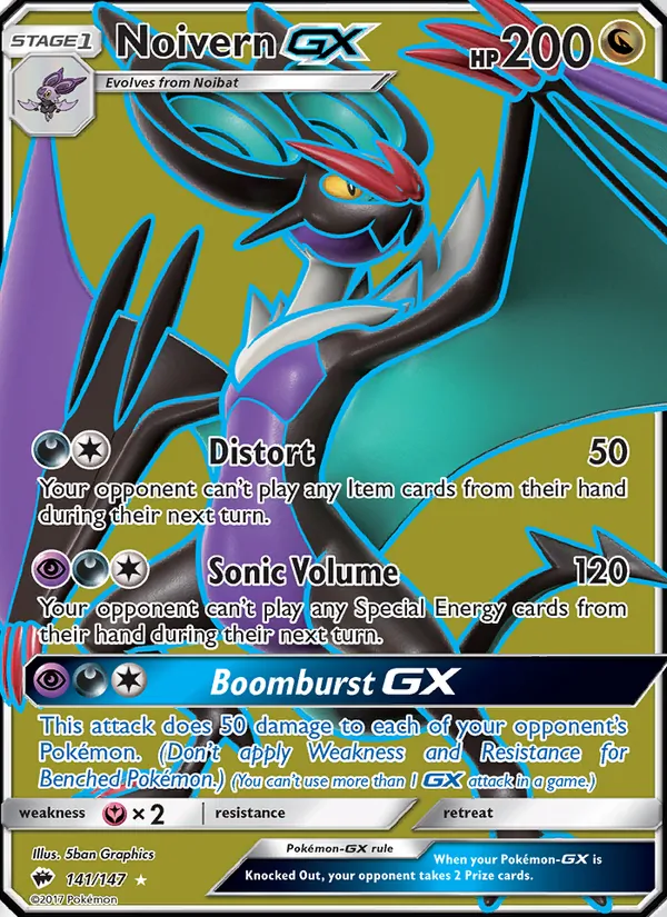 Noivern GX, Burning Shadows 141/147