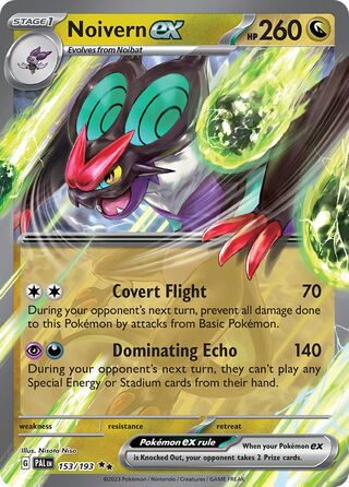 Noivern EX, Play! Pokémon Prize Pack Series Four 153/193