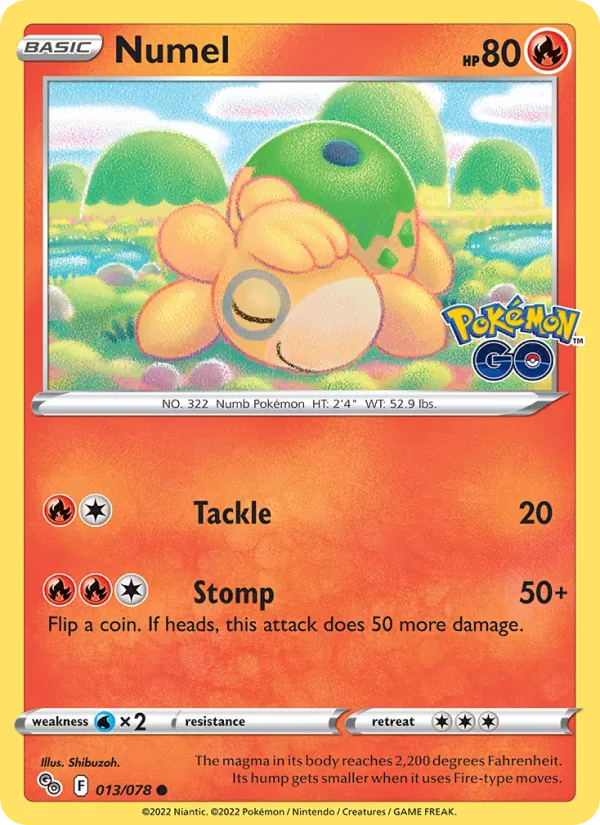 Numel, Pokémon GO 013/078