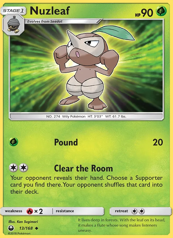 Nuzleaf, Celestial Storm 013/168