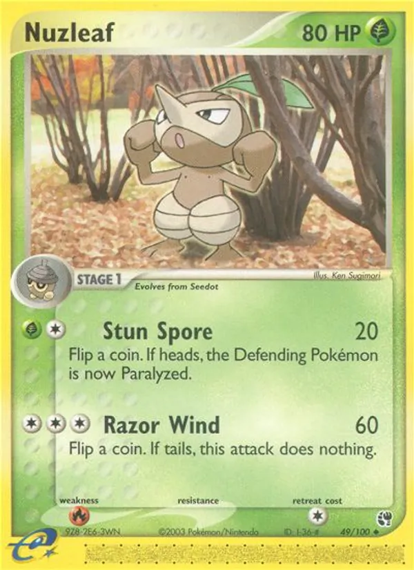 Nuzleaf, Sandstorm 049/100