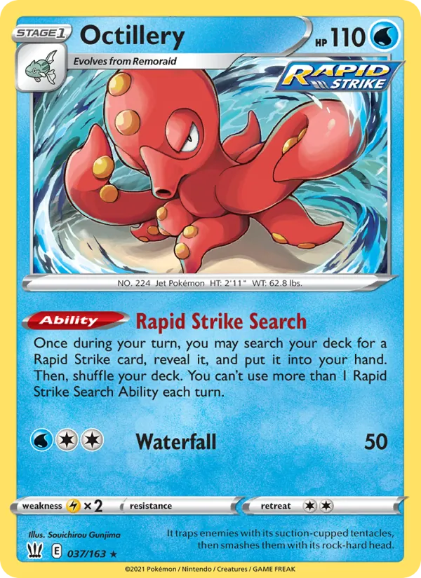 Octillery, Battle Styles 037/163