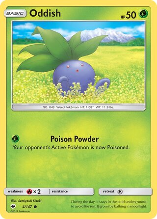 Oddish, SM Trainer Kit (Alolan Ninetales) 004/147
