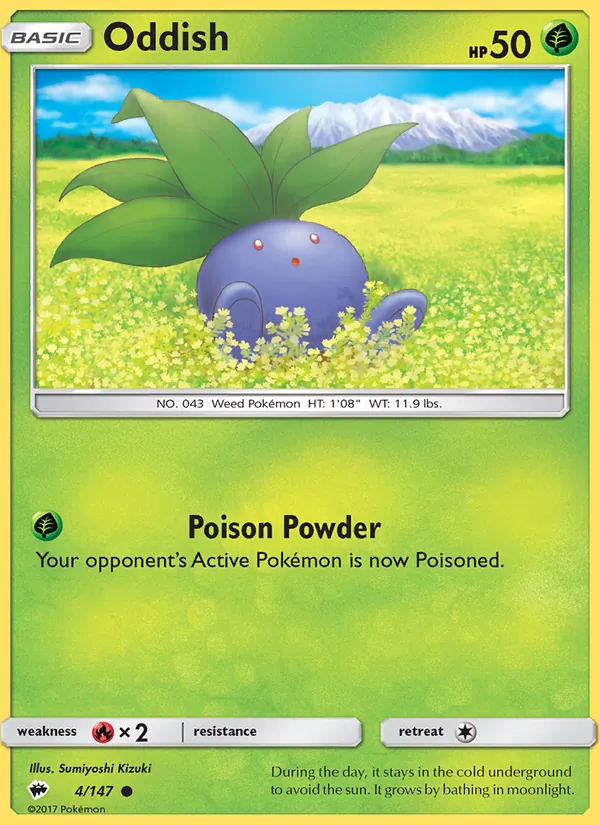 Oddish, Burning Shadows 004/147