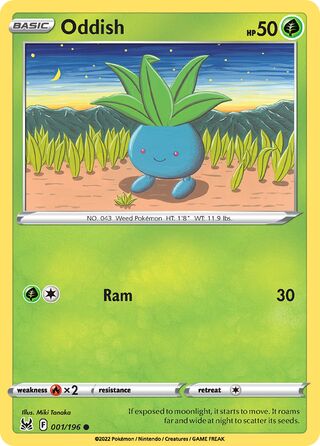 Oddish, Lost Origin 001/196