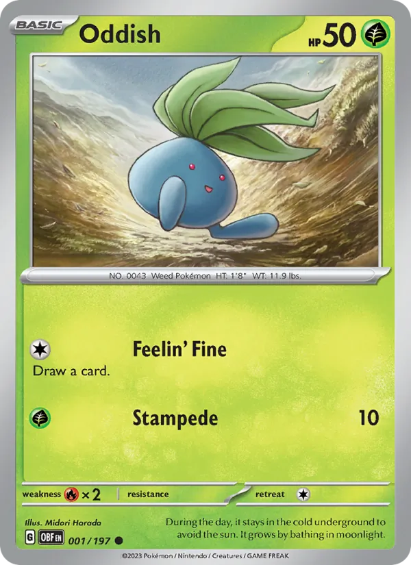 Oddish, Obsidian Flames 001/197