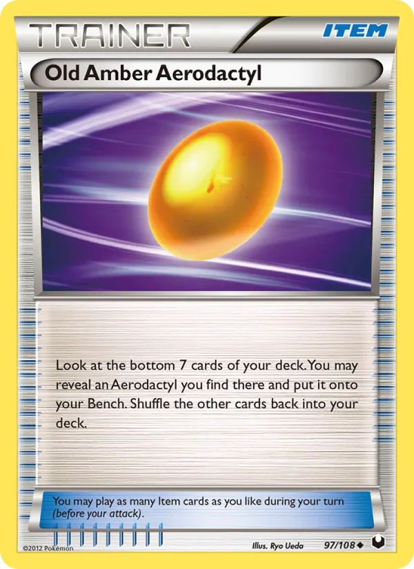 Old Amber Aerodactyl, Dark Explorers 097/108