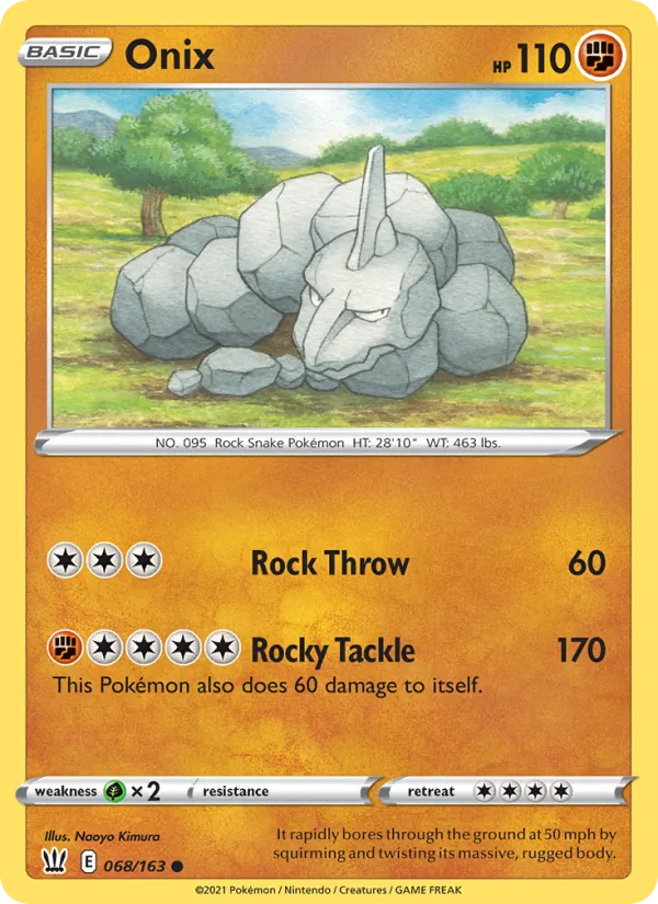 Onix, Battle Styles 068/163