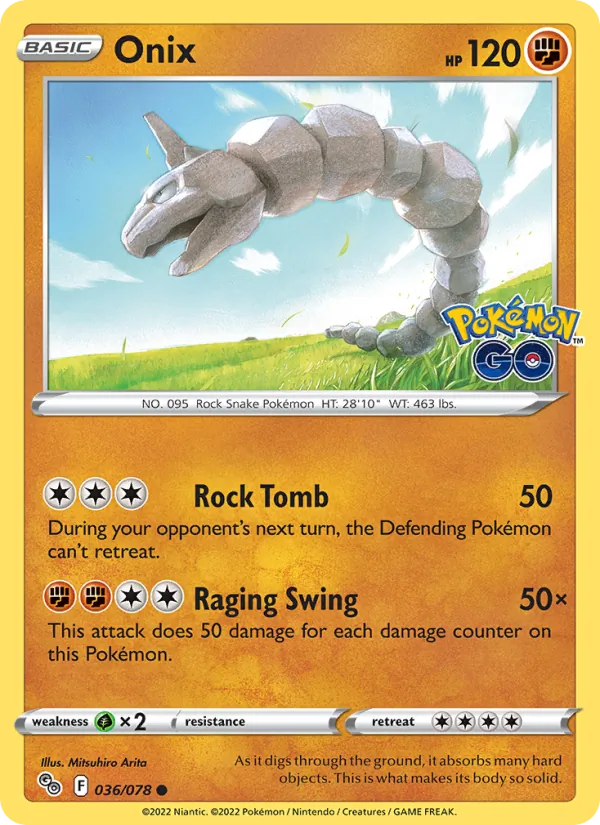 Onix, Pokémon GO 036/078