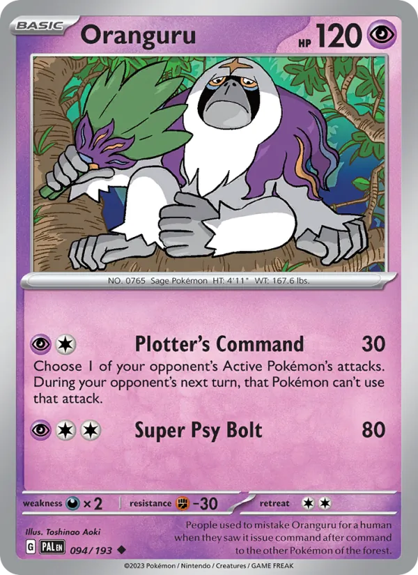 Oranguru, Paldea Evolved 094/193