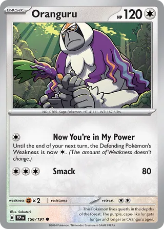 Oranguru, Surging Sparks 156/191