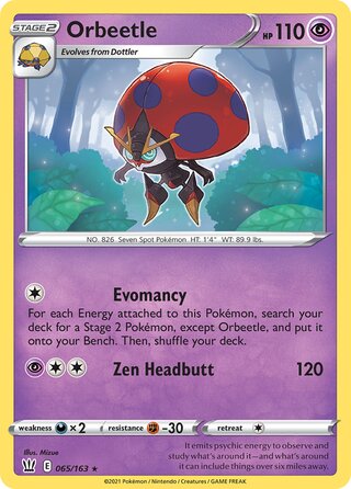 Orbeetle, Play! Pokémon Prize Pack Series One 065/163