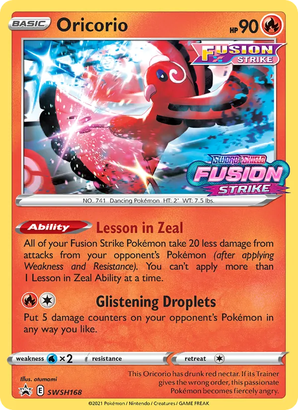 Oricorio, SWSH Black Star Promos SWSH168/307